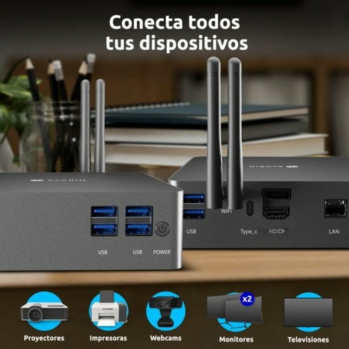 Mini PC Alurin Unit 8 GB RAM 500 GB SSD - 4