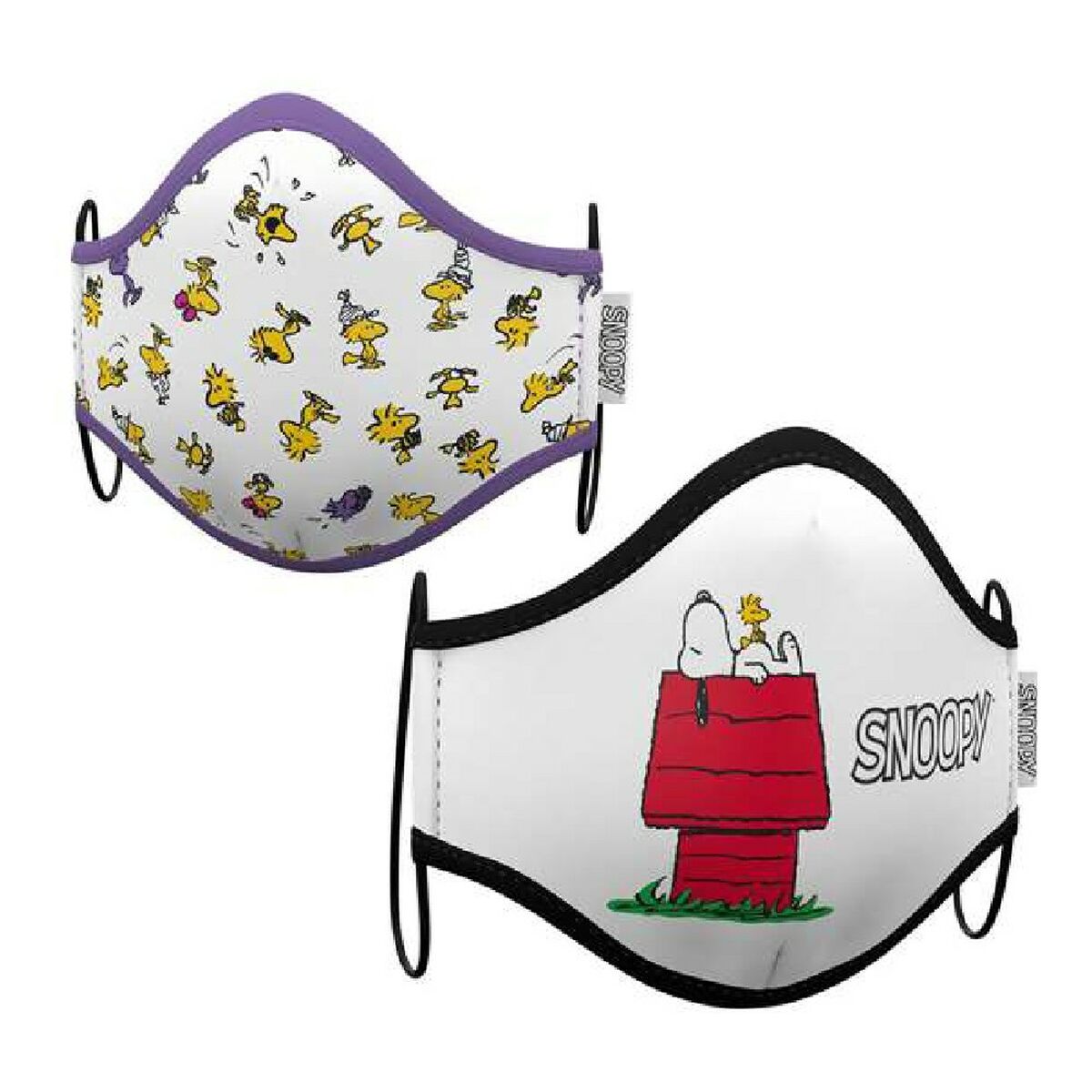 Återanvändbart Hygieniskt Munskydd av Tyg Snoopy Vuxen (2 uds) - 2