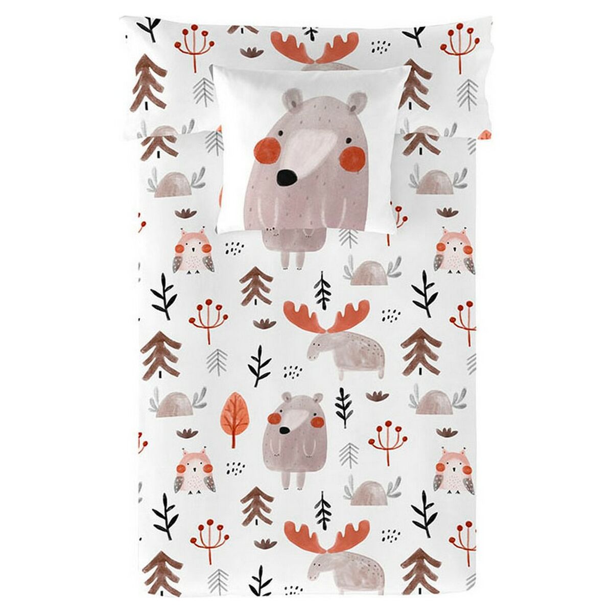 Påslakan Icehome Wild Forest Säng 105/110 180 x 220 cm - 5