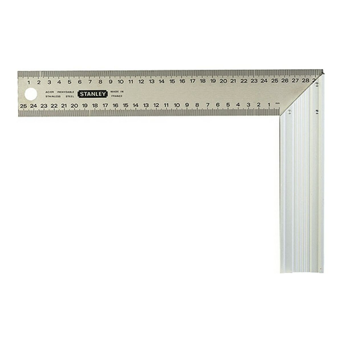 Rätvinklig linjal Stanley 250 mm - 2