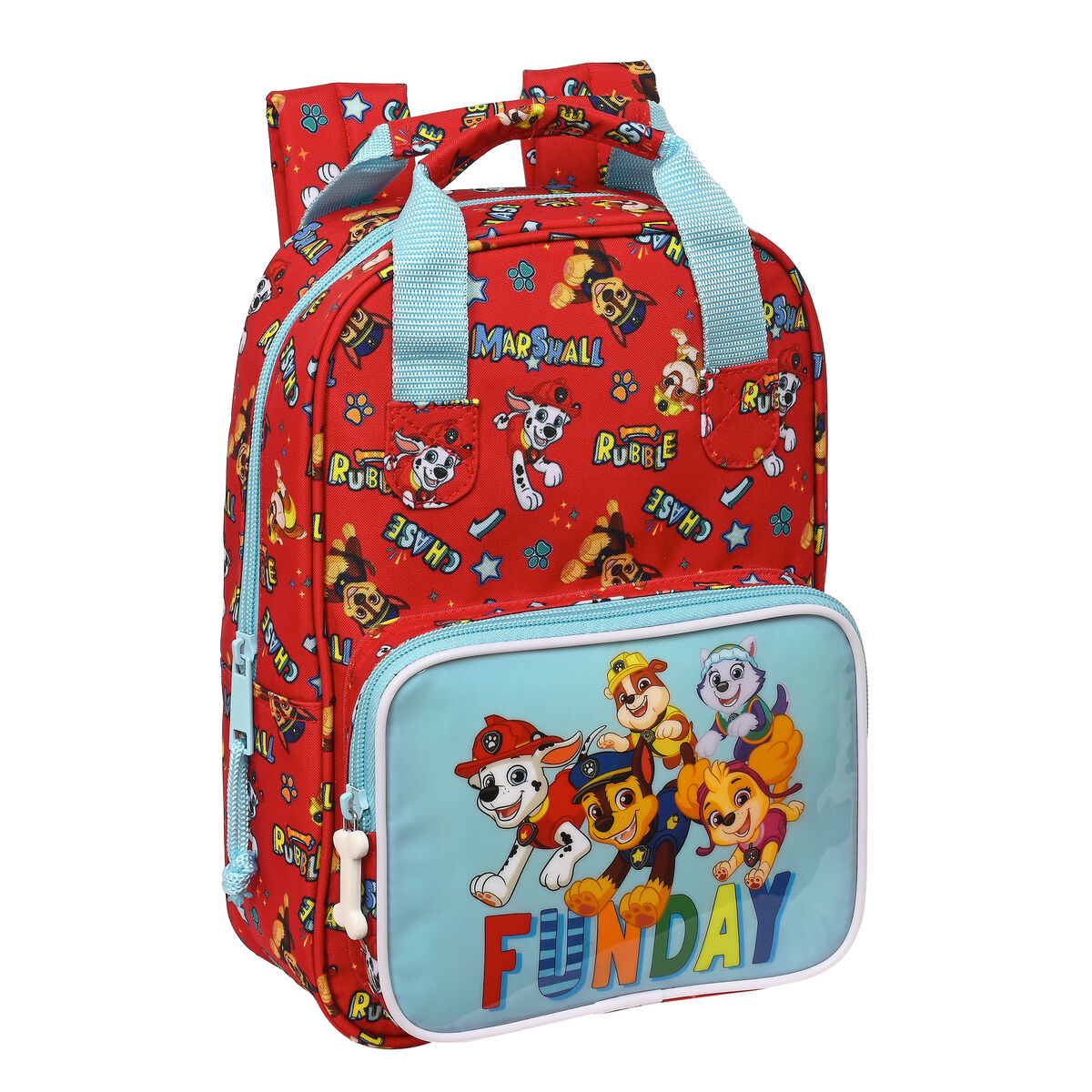 Barnryggsäck The Paw Patrol Funday Röd Ljusblå (20 x 28 x 8 cm)