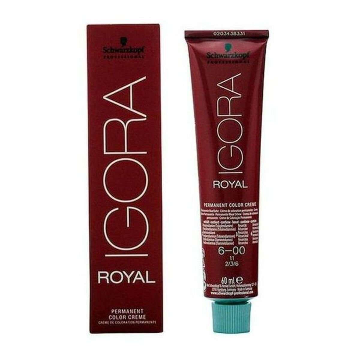 Permanent färg Schwarzkopf Igora Royal Nº 6-00 60 ml