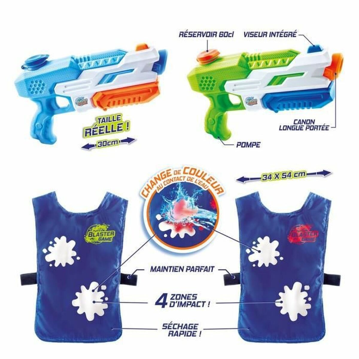 Vattenpistol med reservoar Canal Toys Water Game (FR) - 11