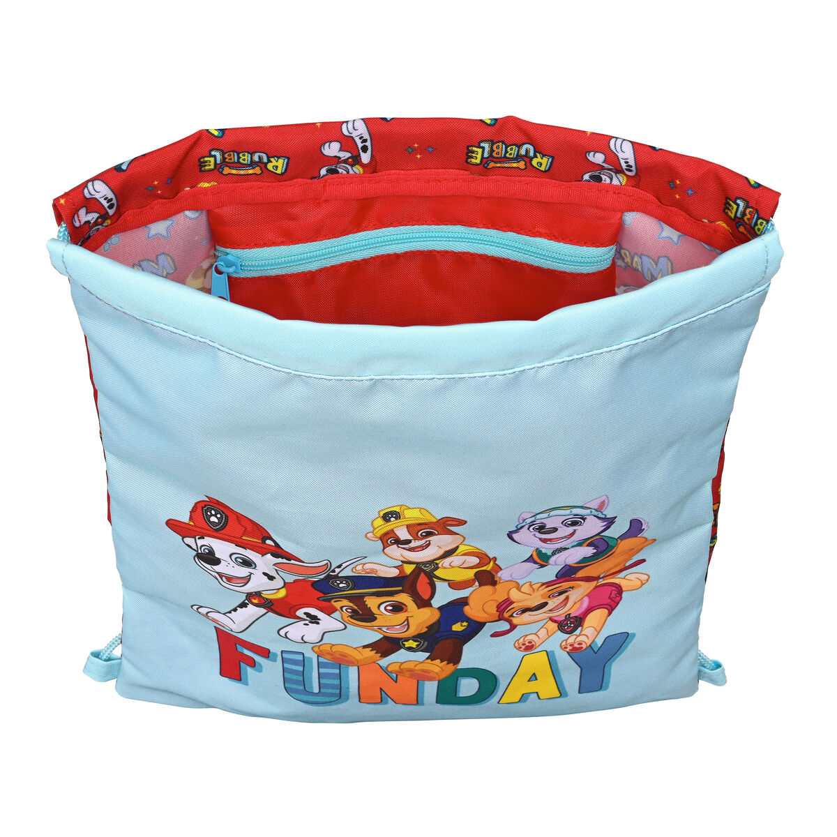 Skopåse med remmar The Paw Patrol Funday Röd Ljusblå (26 x 34 x 1 cm) - 3