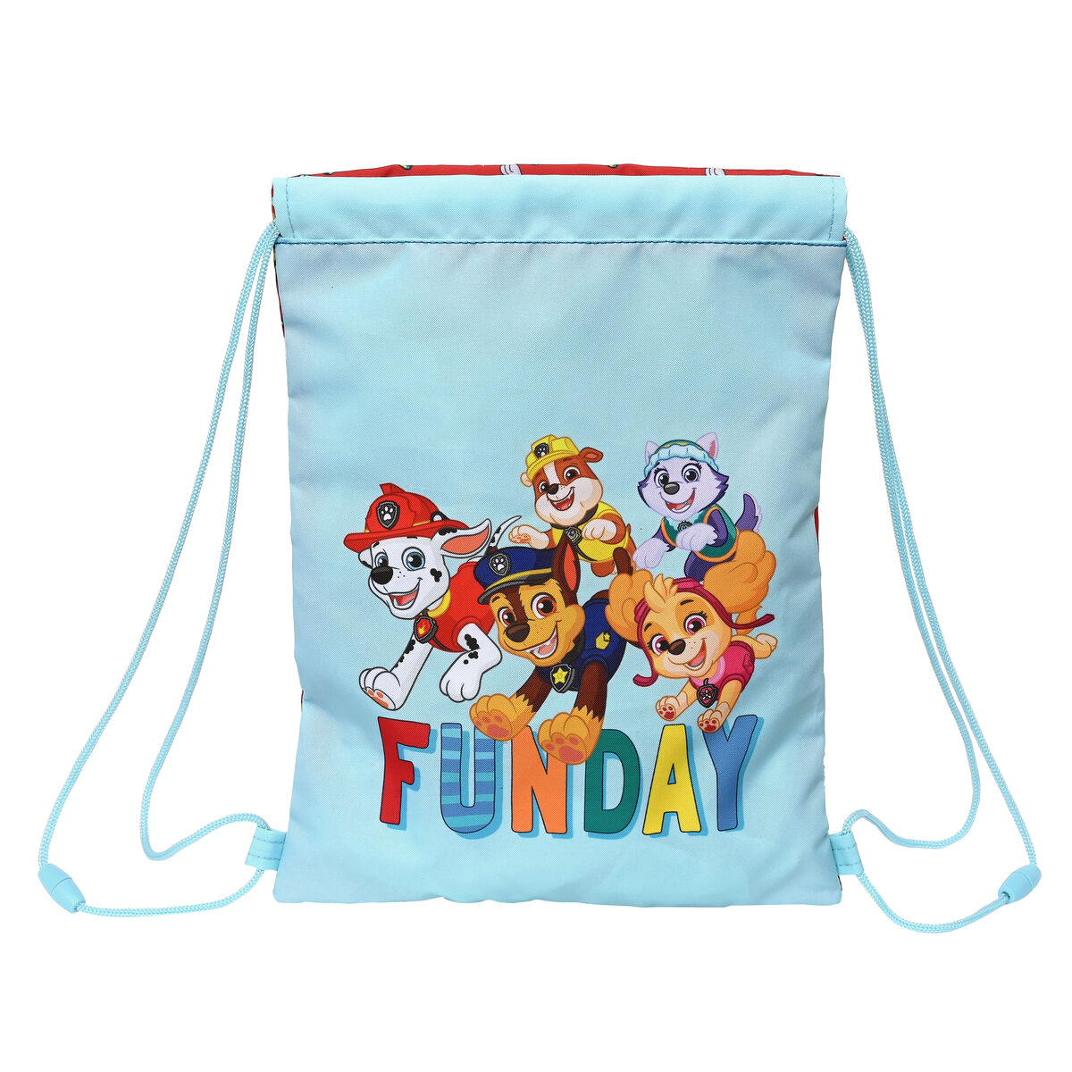 Skopåse med remmar The Paw Patrol Funday Röd Ljusblå (26 x 34 x 1 cm) - 5