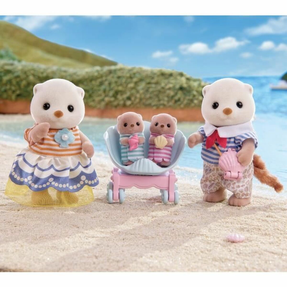 Ledad figur Sylvanian Families La familia de las nutrias marinas djur - 5