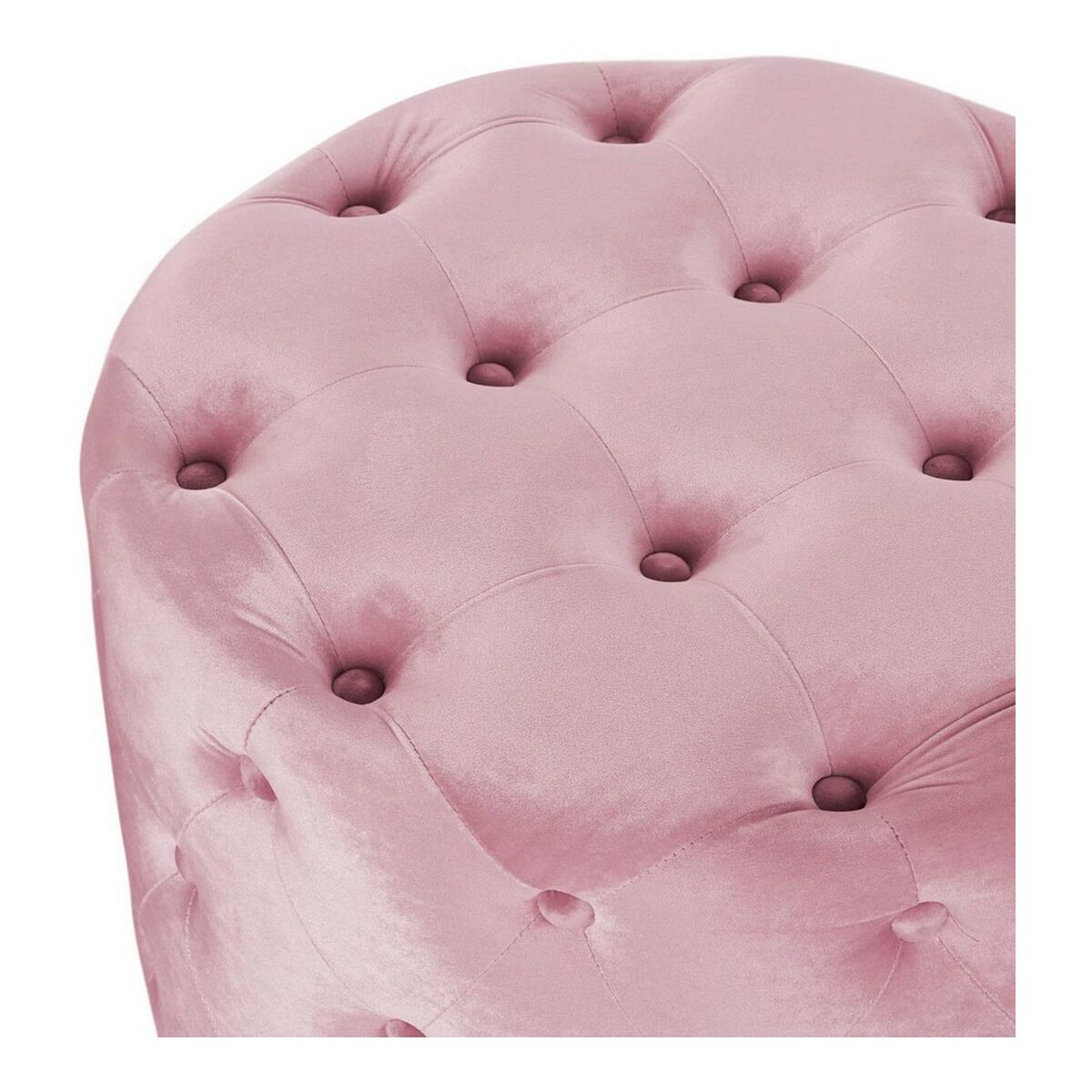 Fotpall DKD Home Decor Rosa Velvet Trä MDF Glam (2 pcs) - 8