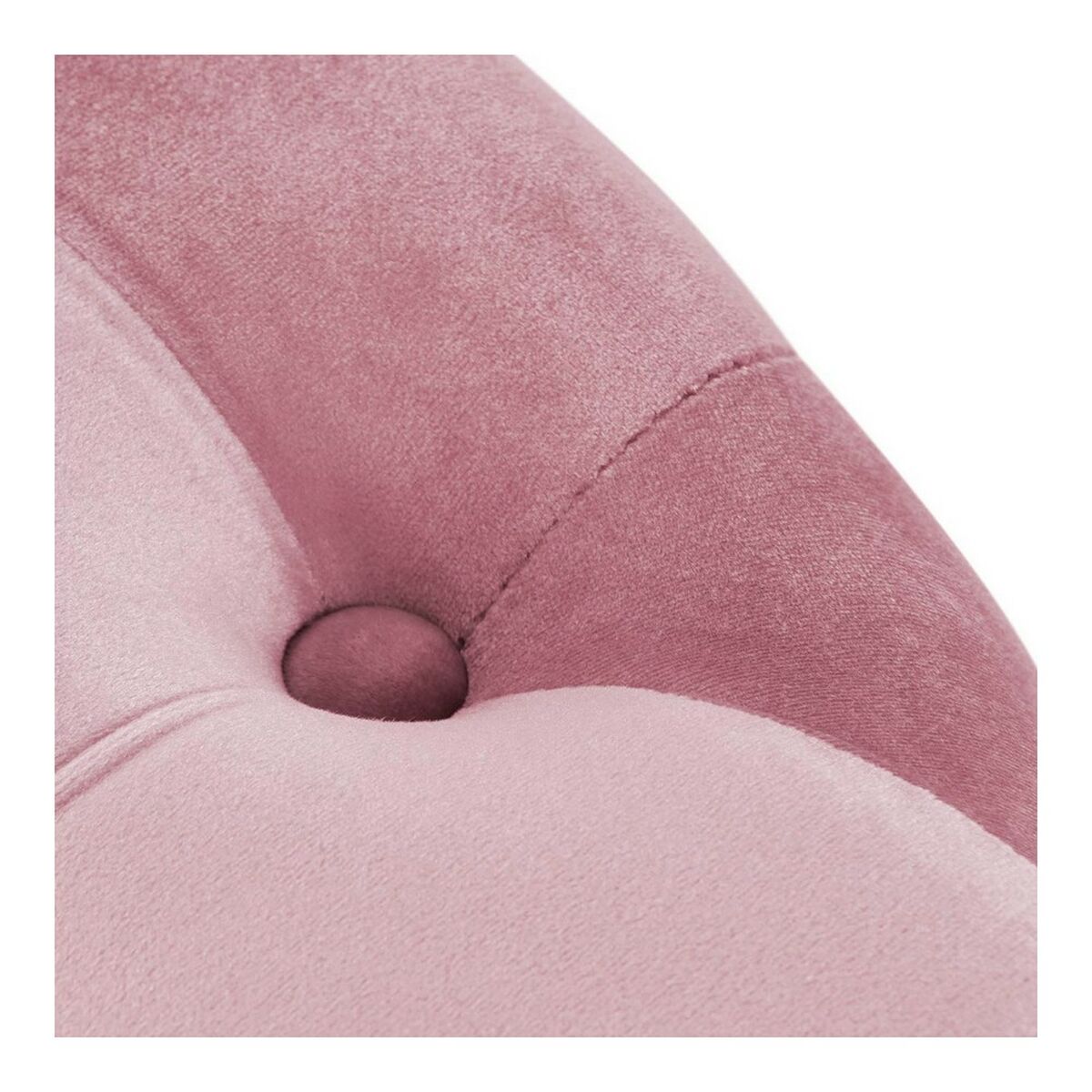 Fotpall DKD Home Decor Rosa Velvet Trä MDF Glam (2 pcs) - 10