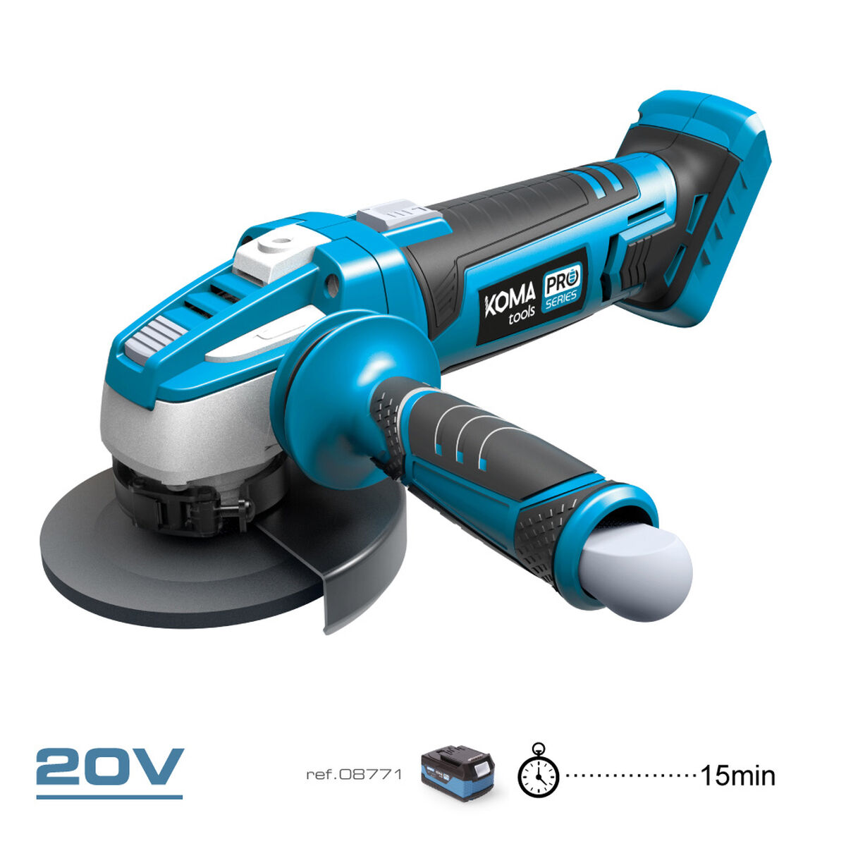 Vinkelslip Koma Tools 115 mm - 9