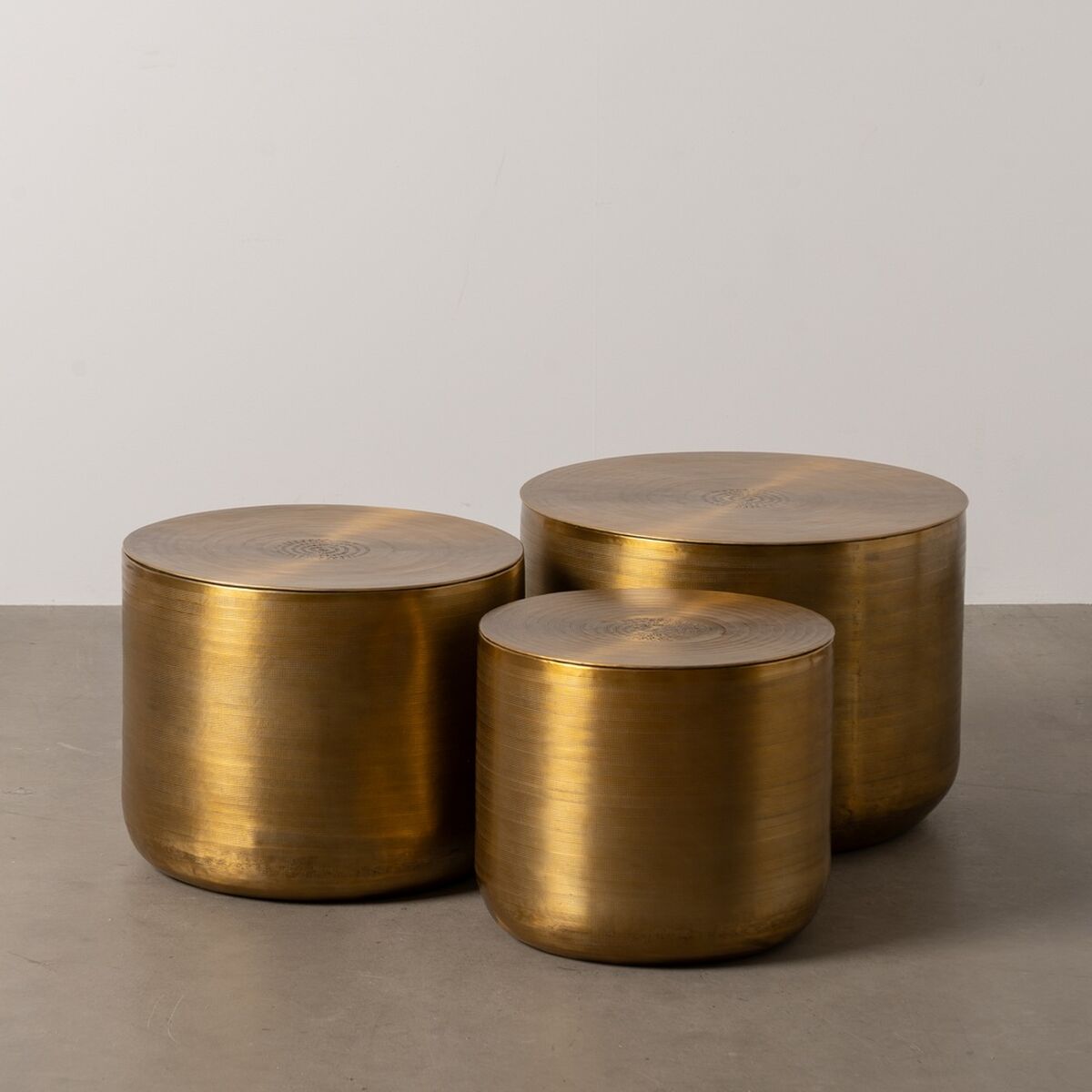 3-bordsset Gyllene 58,5 x 58,5 x 41,9 cm (3 antal) - 2