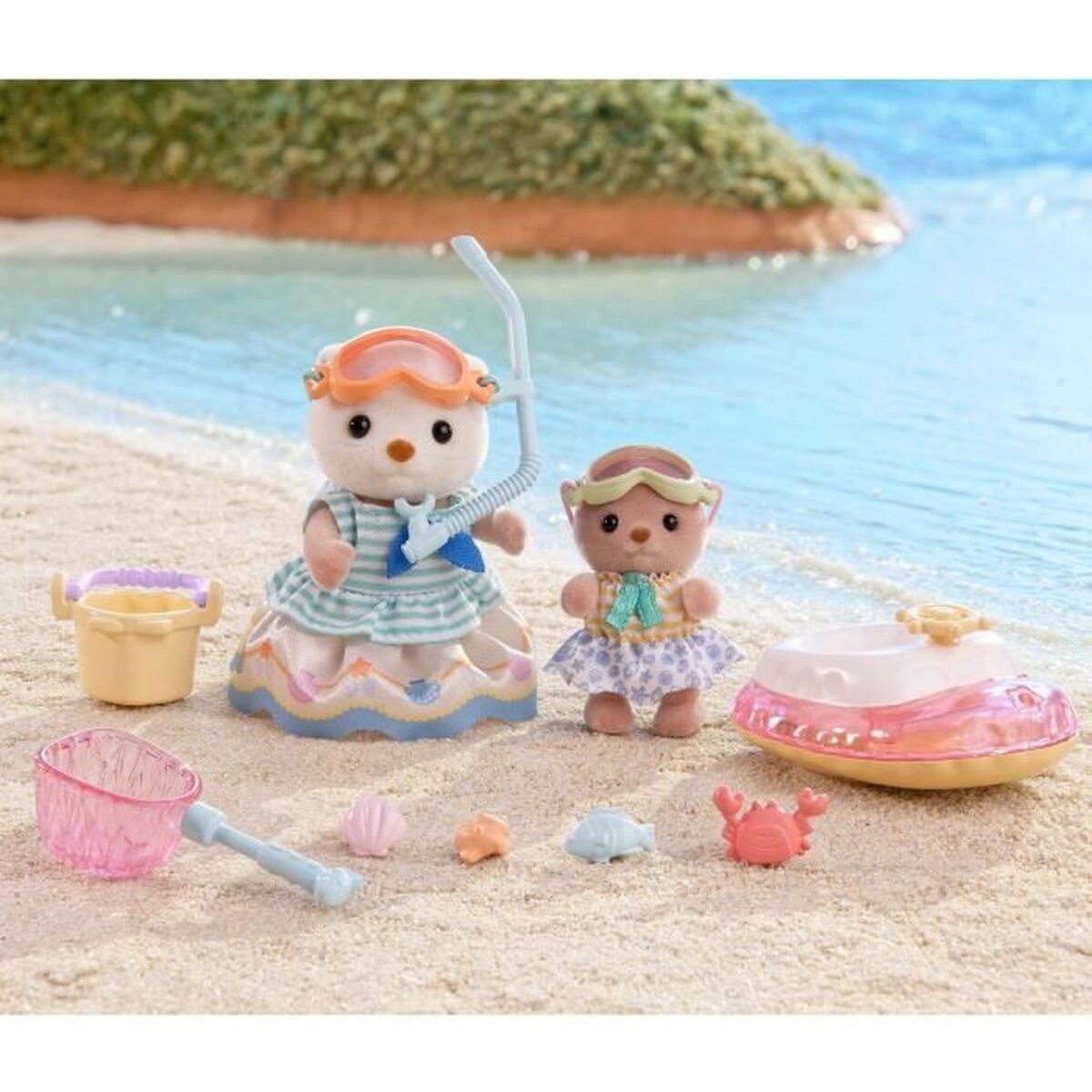 Ledad figur Sylvanian Families Las hermanas nutrias marinas djur - 6