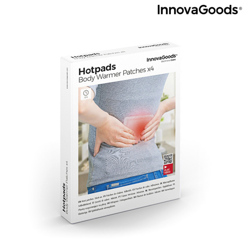 självhäftande och värmande kroppsplåster Hotpads InnovaGoods (4 St) - 11