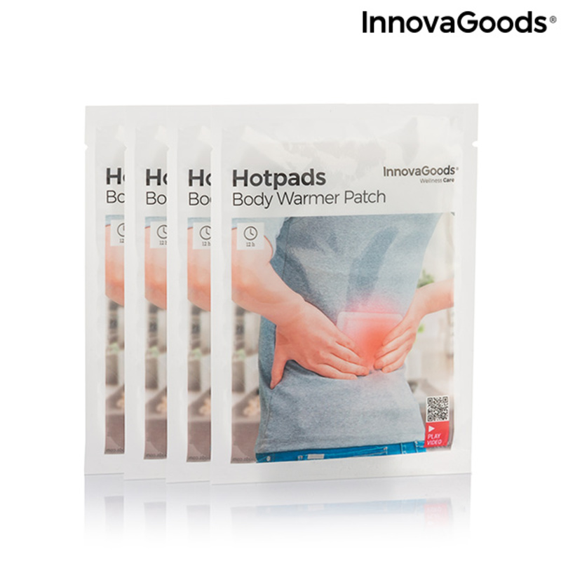 självhäftande och värmande kroppsplåster Hotpads InnovaGoods (4 St) - 12