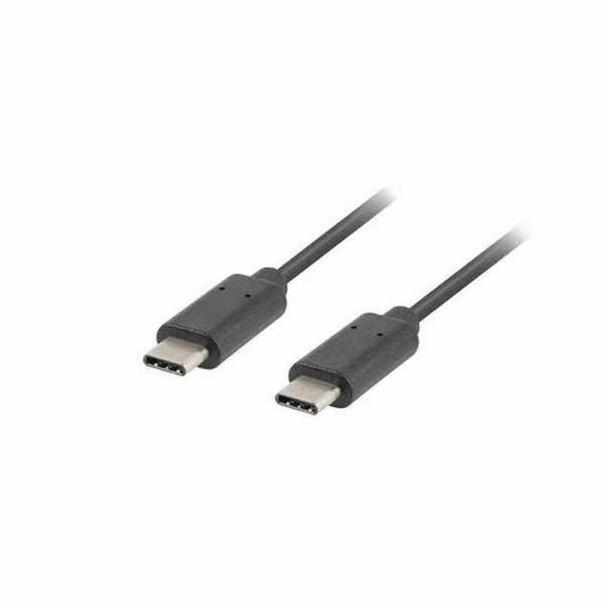 USB-C-kabel Lanberg CA-CMCM-10CU-0010-BK Svart 1 m (1 antal) - 2