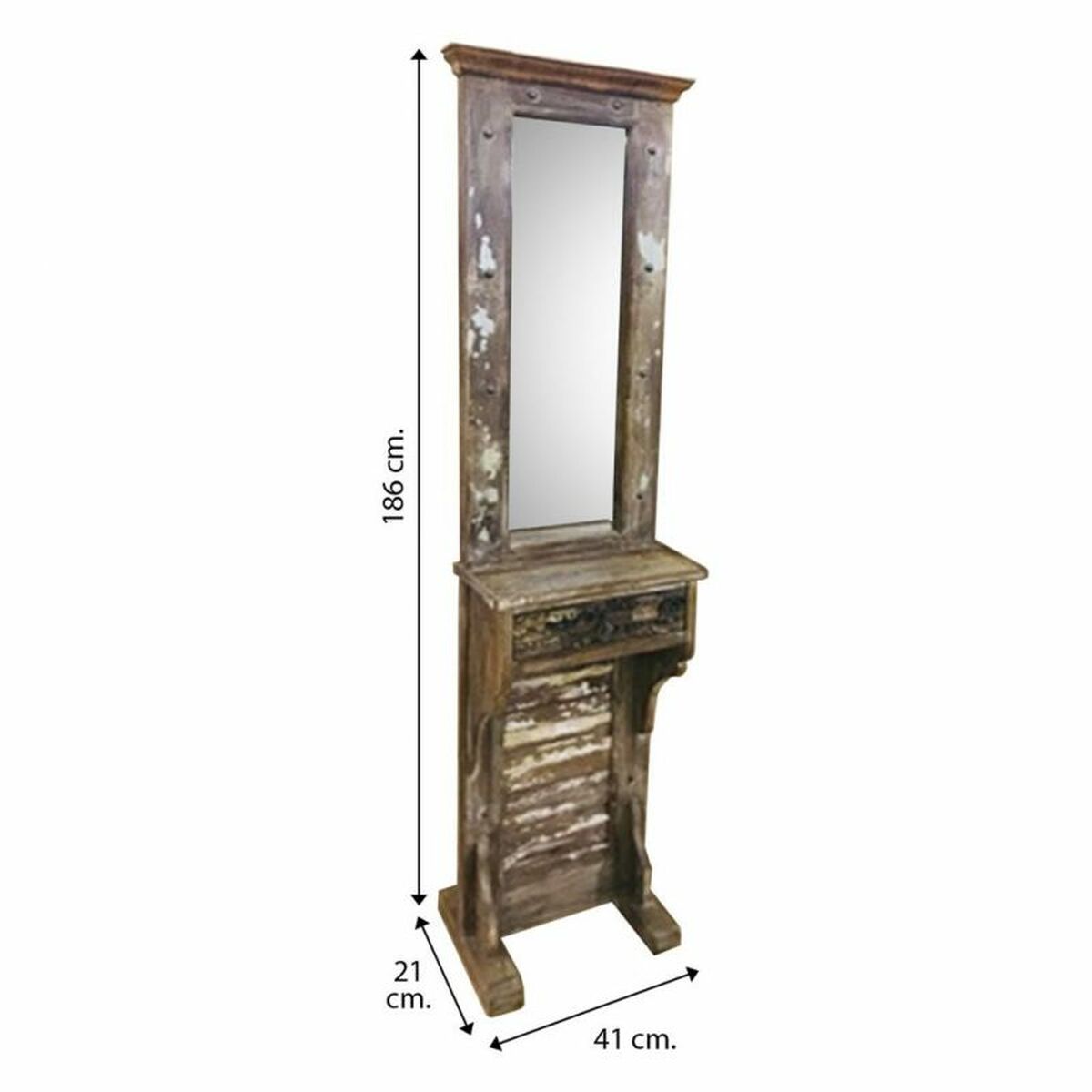 Mottagare Alexandra House Living Brun 21 x 186 x 43 cm - 4