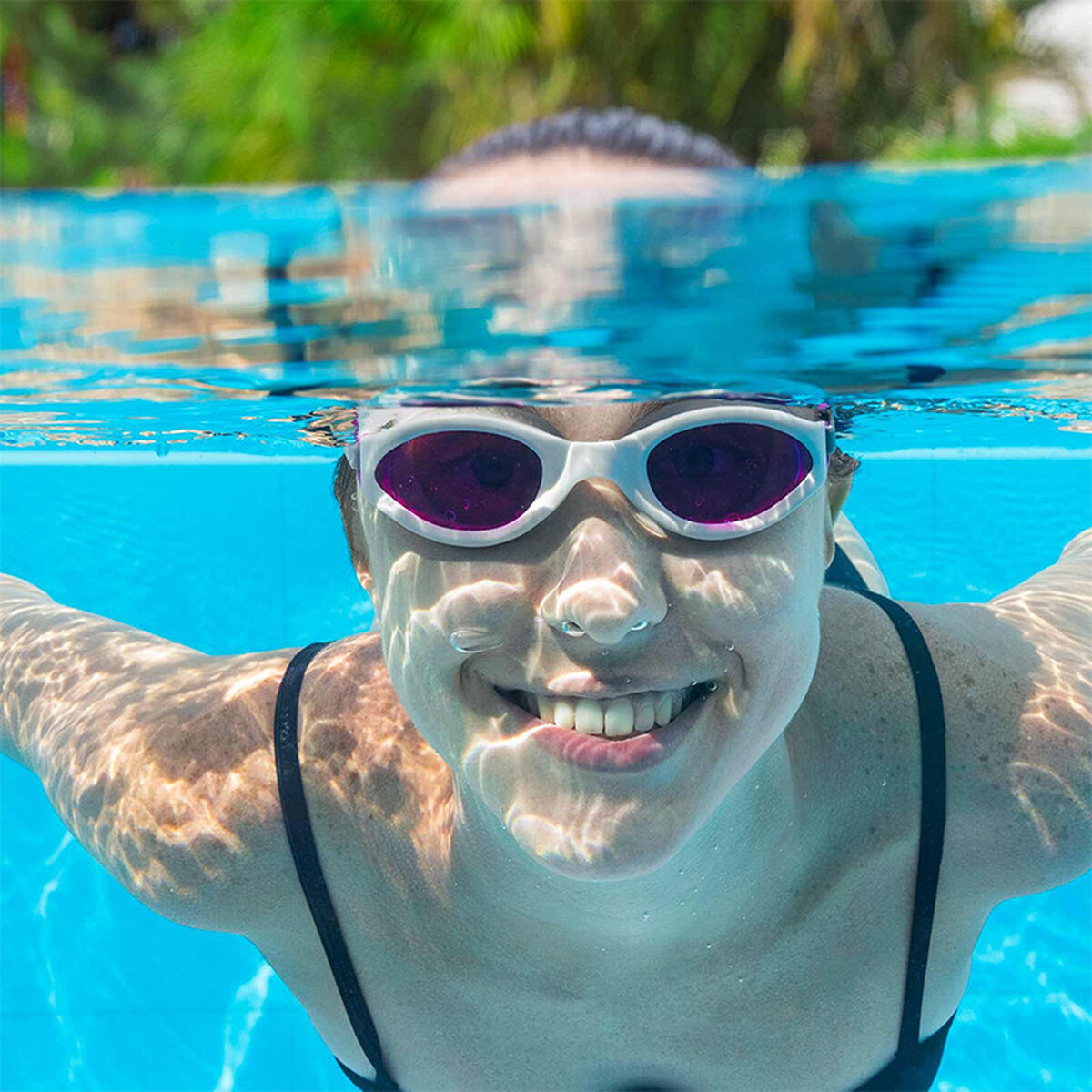 Bestway Simmande Goggles Silikon Vuxen Spegel Antifog Blandade Färger +14 År Strand och Pool 21066 - 7