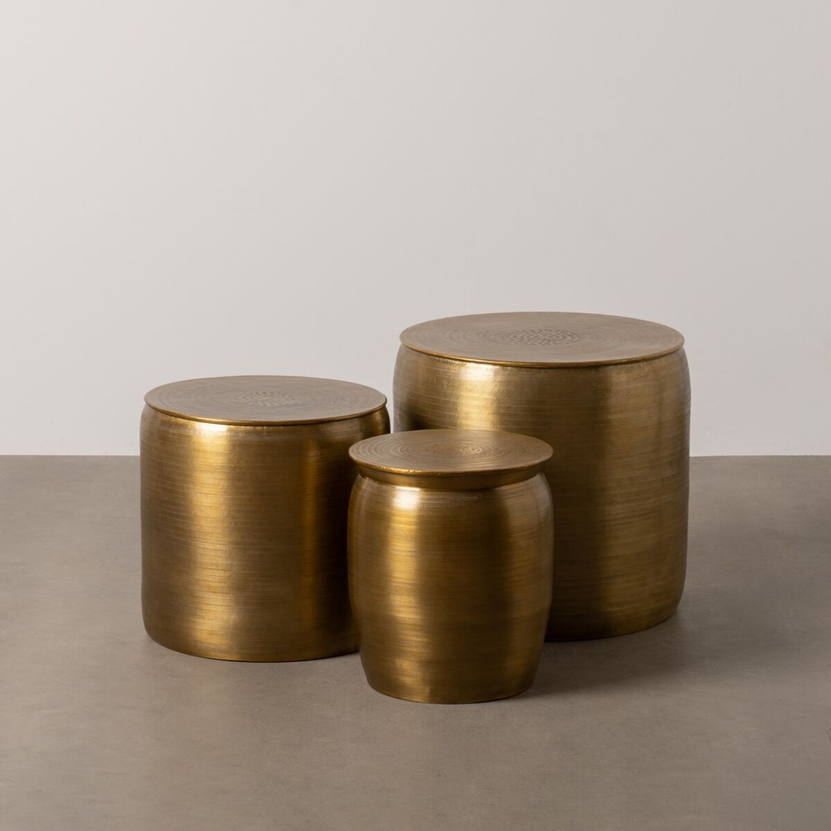 3-bordsset Gyllene 55,9 x 55,9 x 52 cm (3 antal) - 2