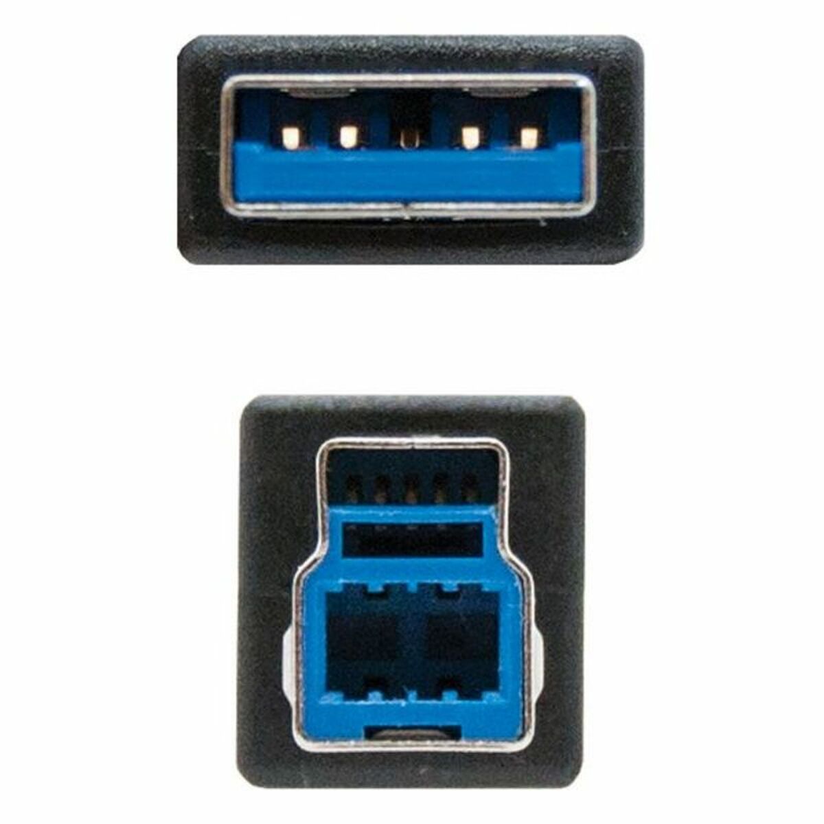 USB-kabel NANOCABLE 10.01.0802-BK Svart - 3