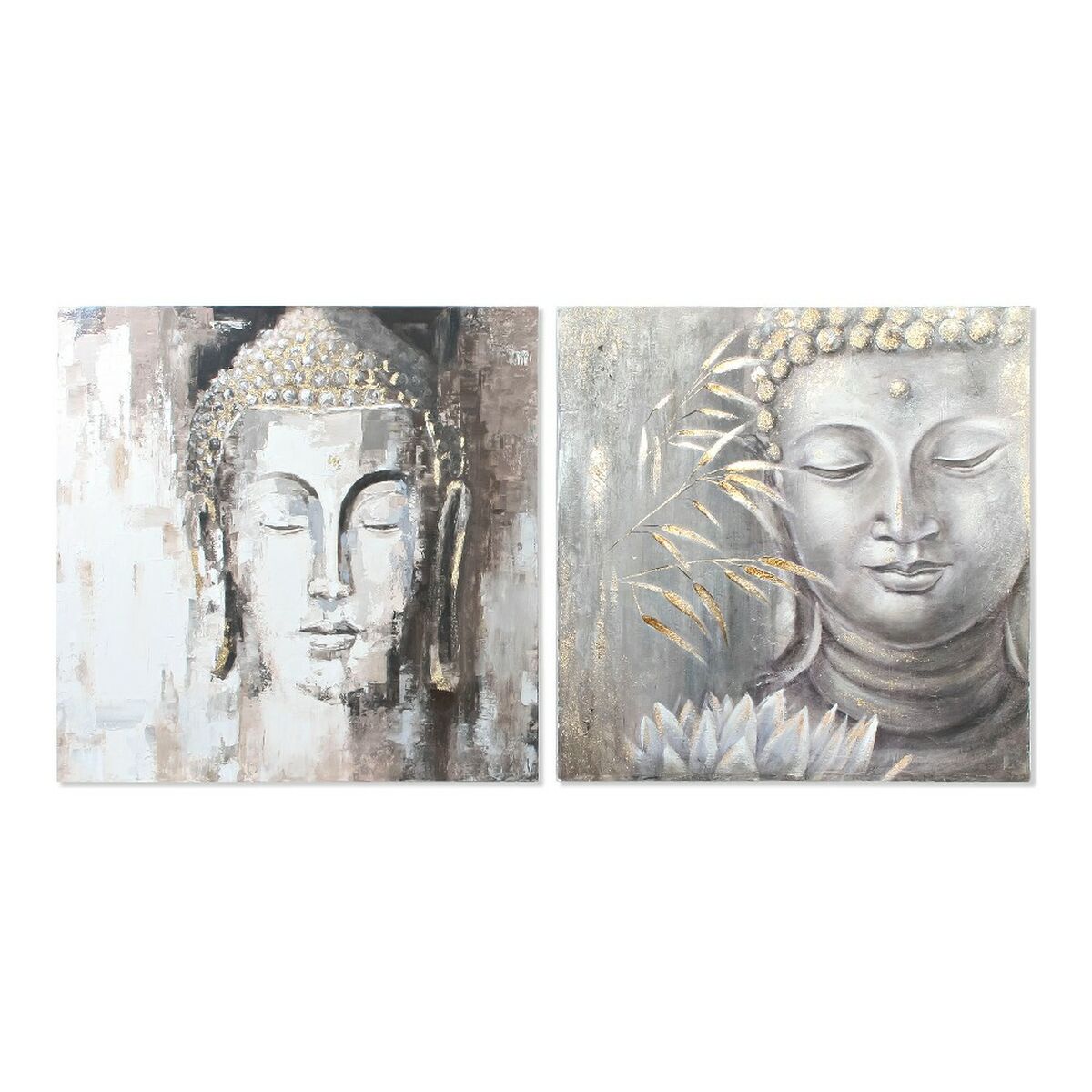Kanvas DKD Home Decor Furu Kanvas 100 x 3,8 x 100 cm - 11