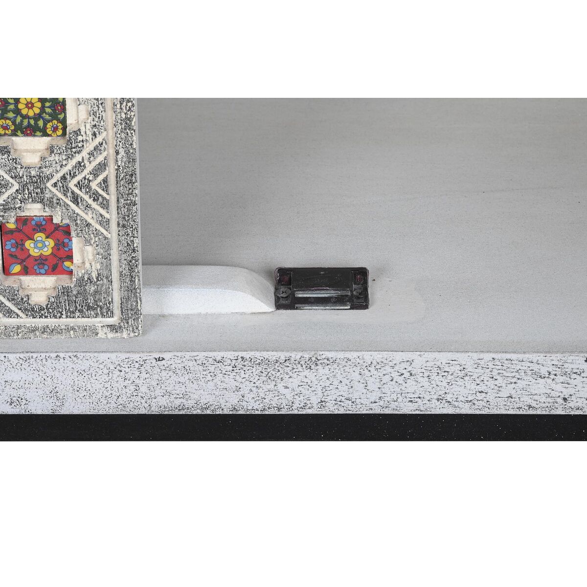 Skåp DKD Home Decor Grå Vit Mangoträ (90 x 38 x 150 cm) - 5