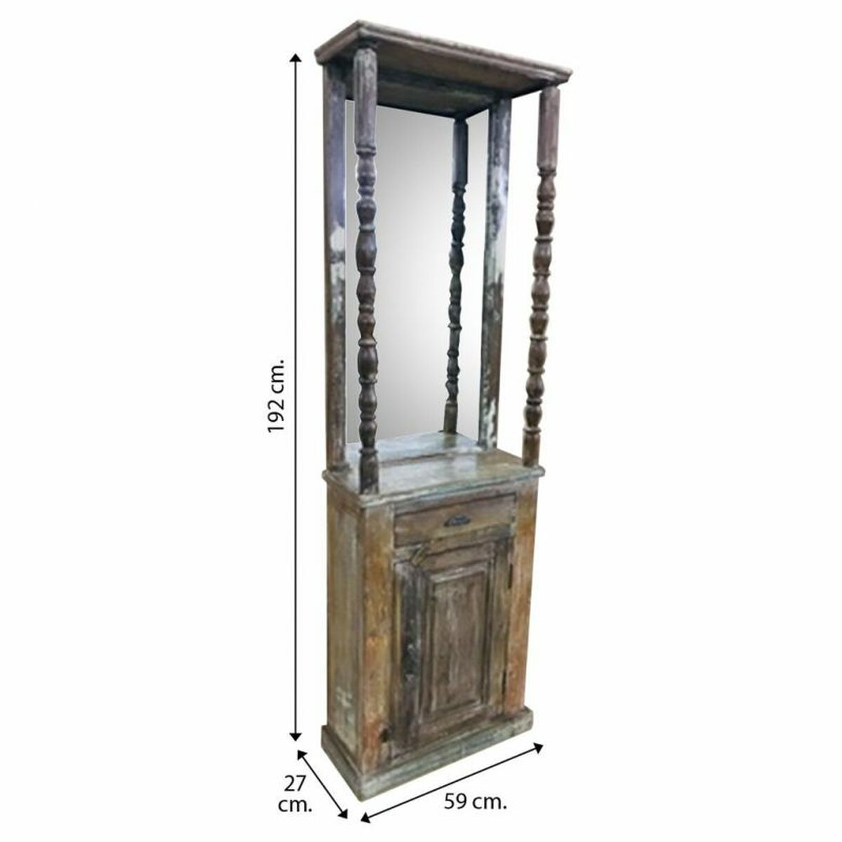 Mottagare Alexandra House Living Brun 27 x 192 x 59 cm - 4