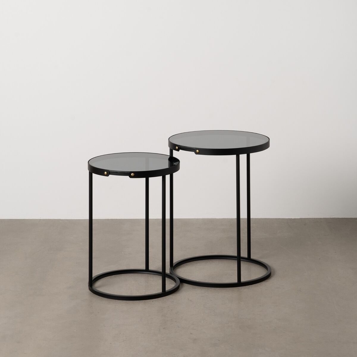 2-bordsset Svart 46 x 46 x 60 cm (2 antal) - 2