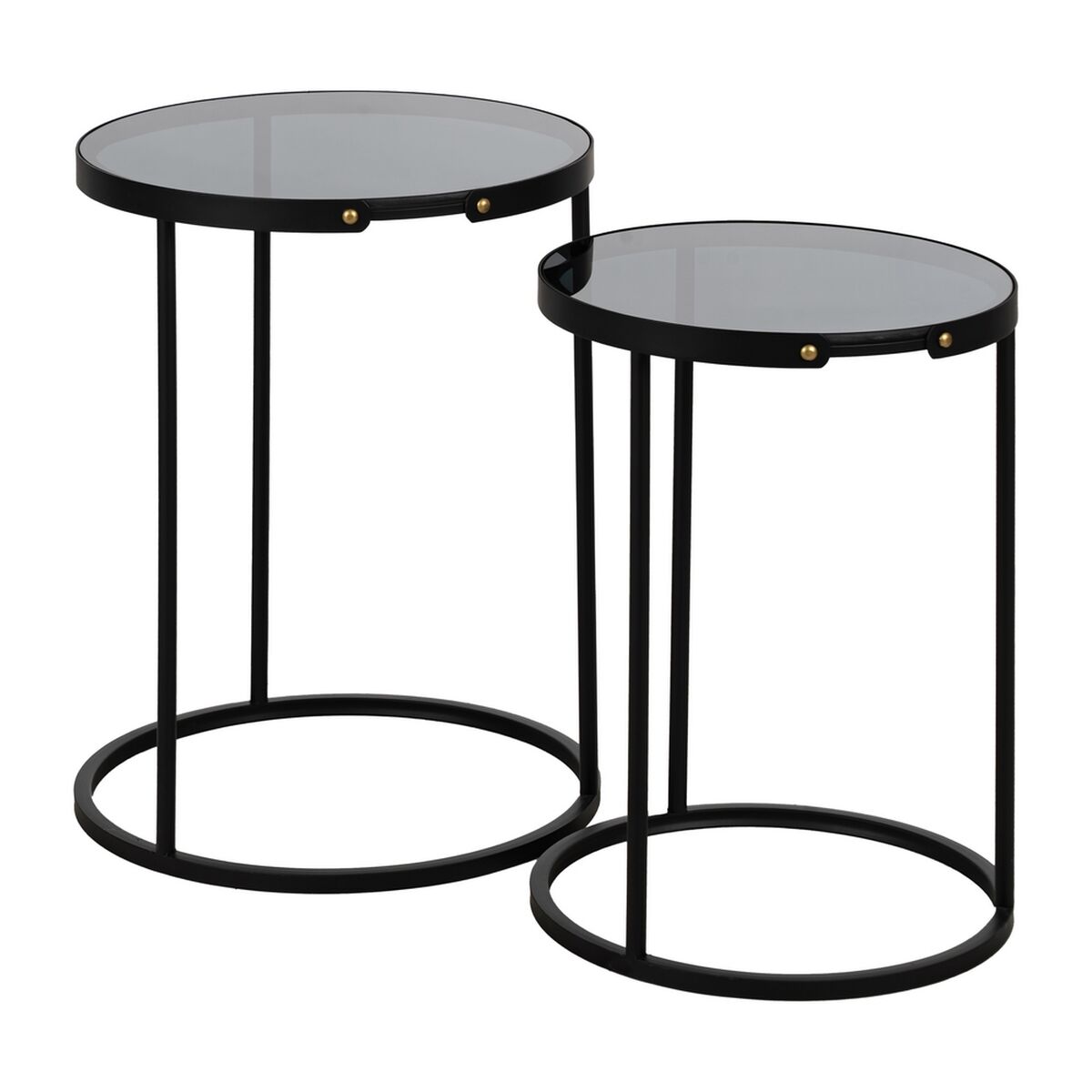 2-bordsset Svart 46 x 46 x 60 cm (2 antal)