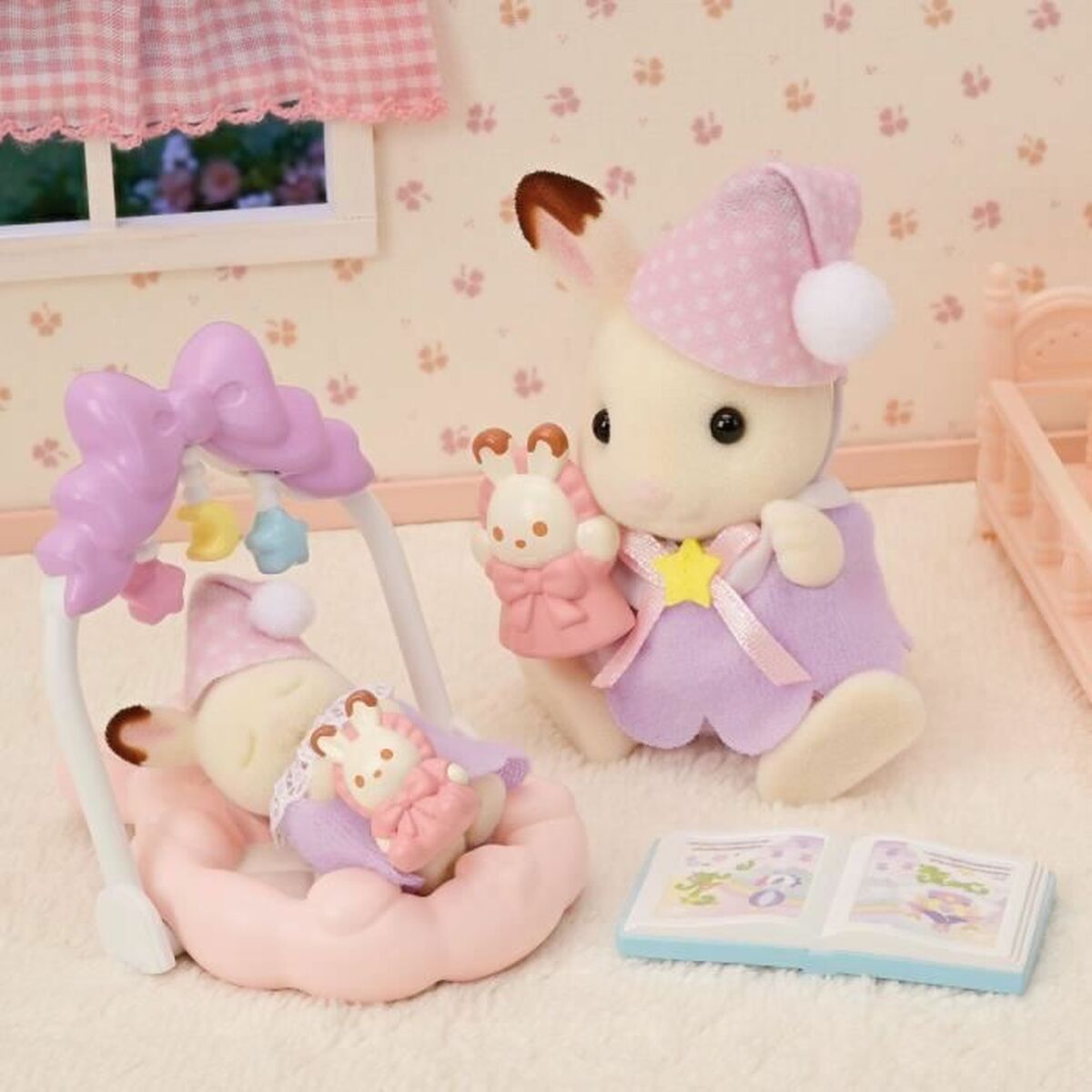 Ledad figur Sylvanian Families Las hermanas conejitas de chocolate: hora de dormir Flicka - 2