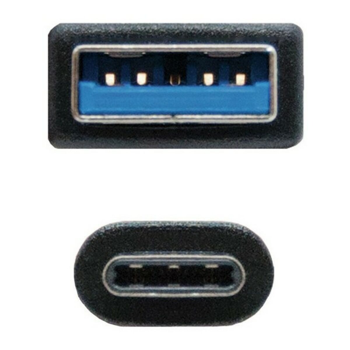 USB till Mini USB Kabel NANOCABLE 10.01.4001-L150 (1,5M) Svart - 3