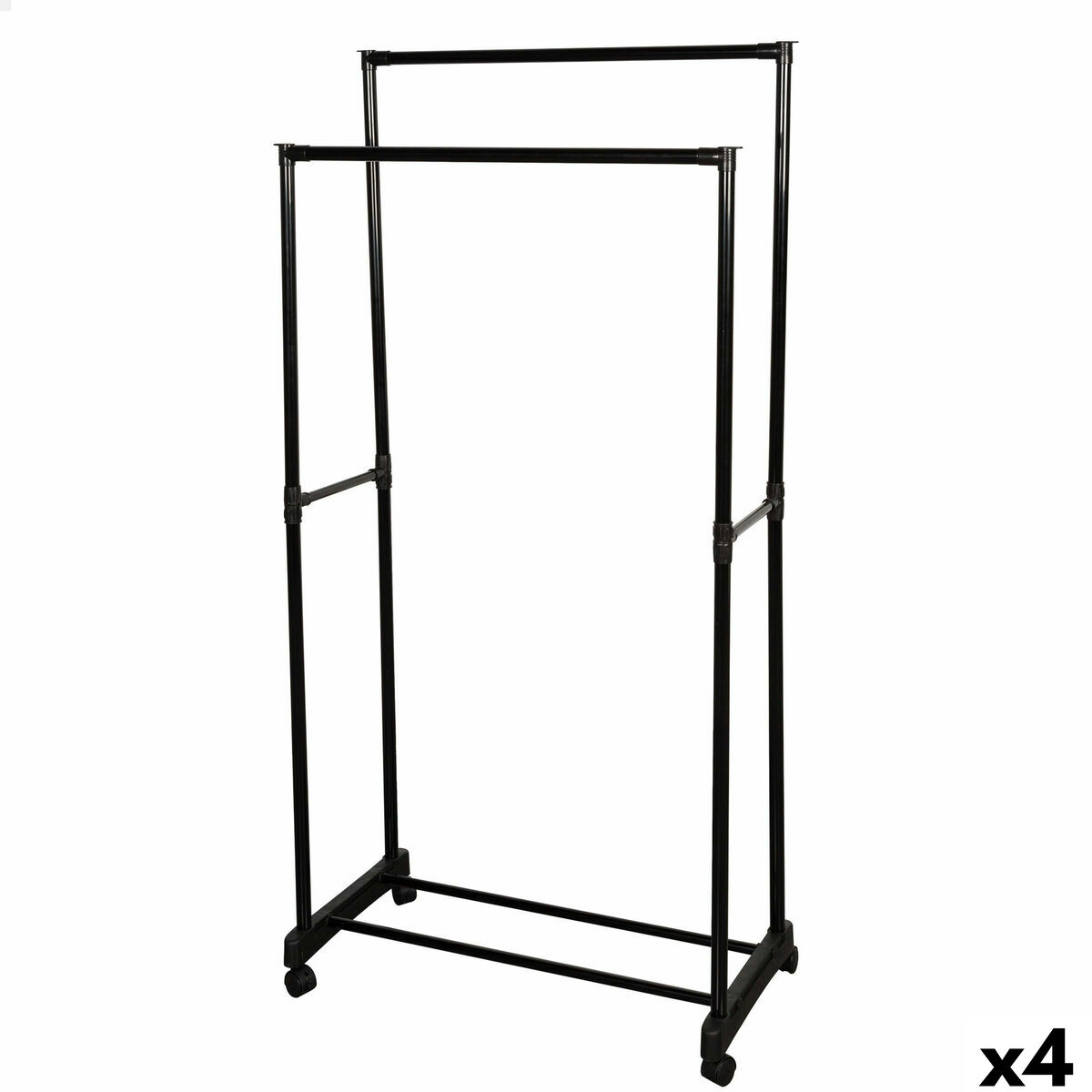 Kapphängare Max Home Stål Plast 75 x 157 x 40 cm (4 antal)