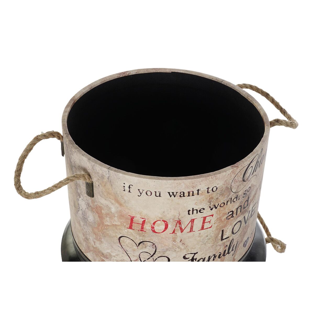 Uppsättning med Dekorativa Lådor DKD Home Decor Kärlek MDF PU (3 pcs) - 6