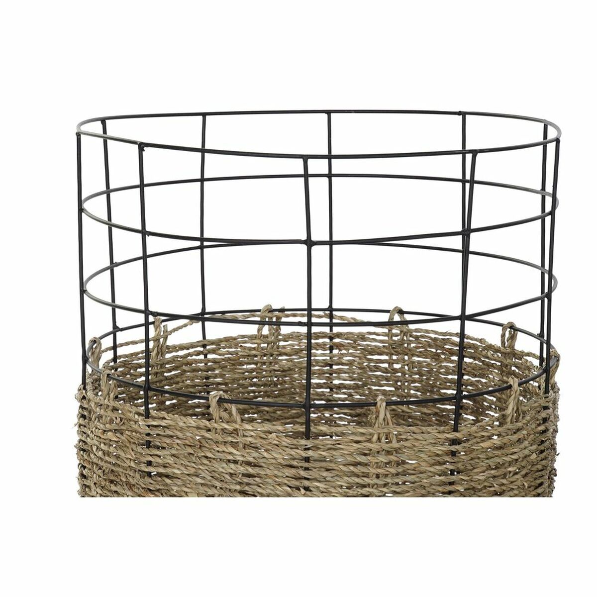 Korg - set DKD Home Decor Metall Kolonial Jute (35 x 35 x 45 cm) - 6