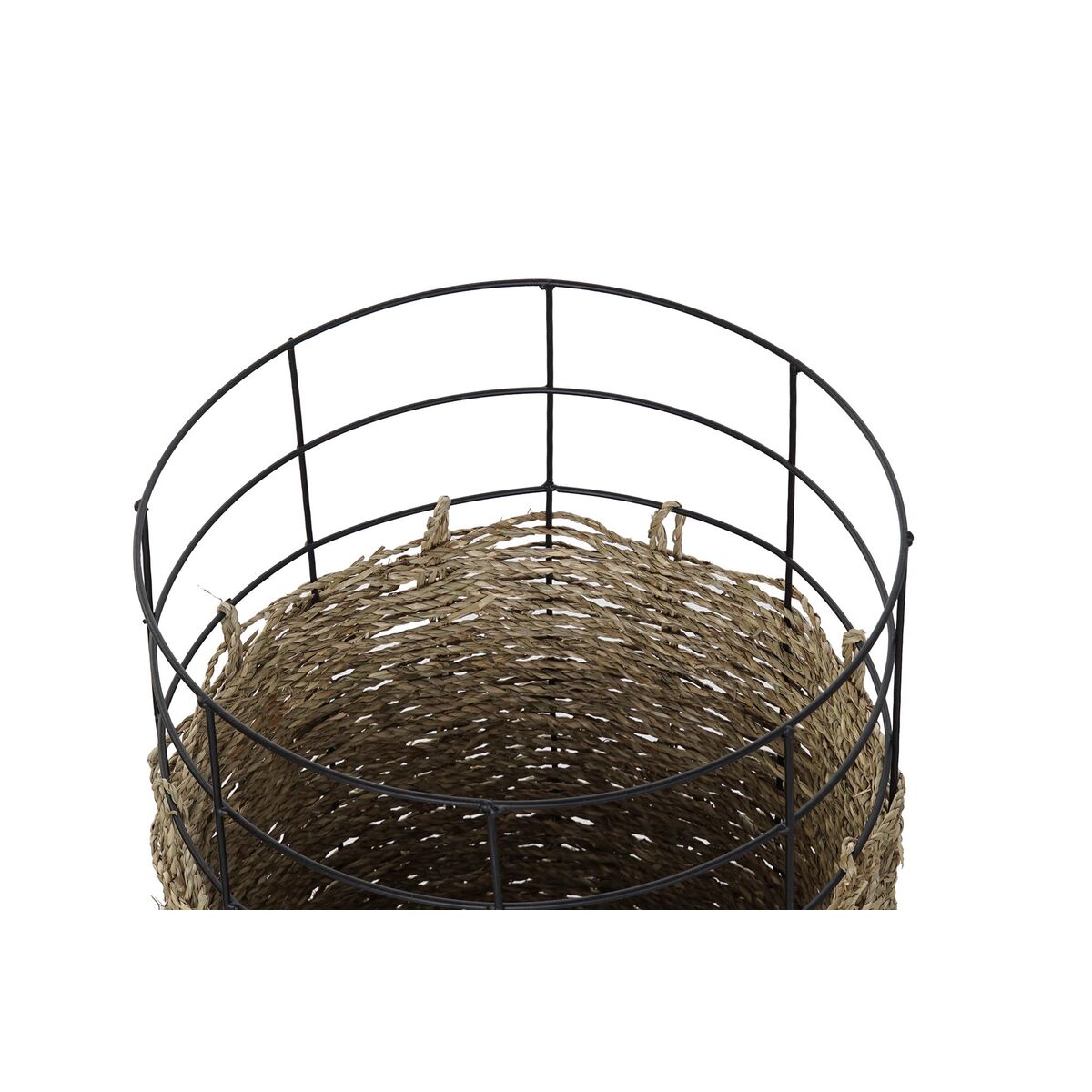 Korg - set DKD Home Decor Metall Kolonial Jute (35 x 35 x 45 cm) - 2