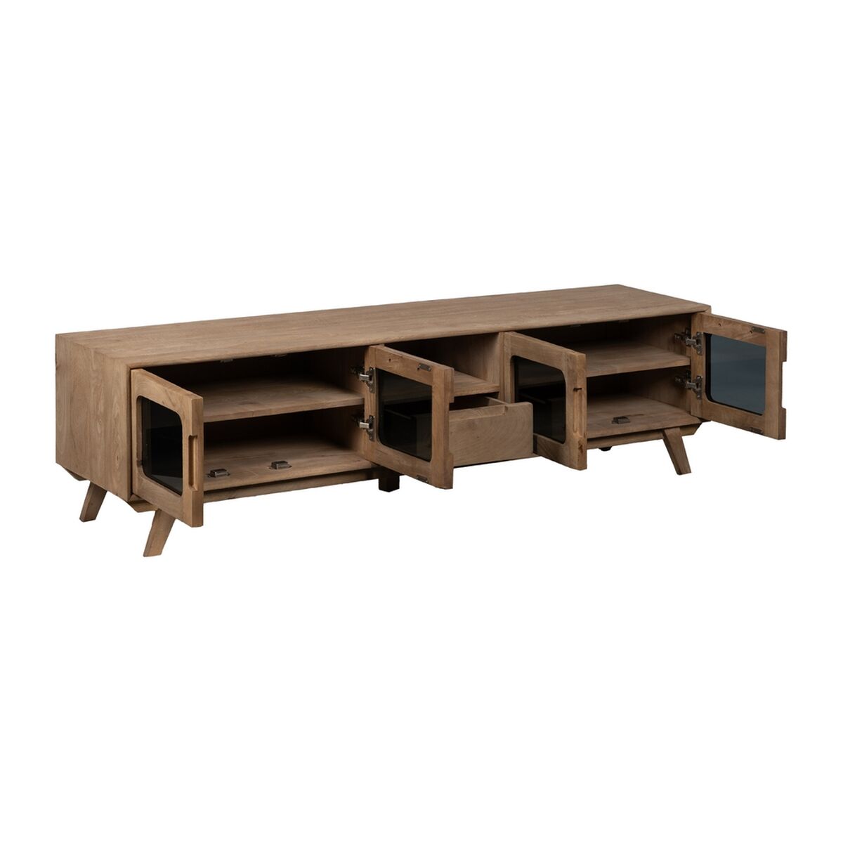 TV-möbler BURNIE Svart Naturell 180 x 40,5 x 48 cm - 3
