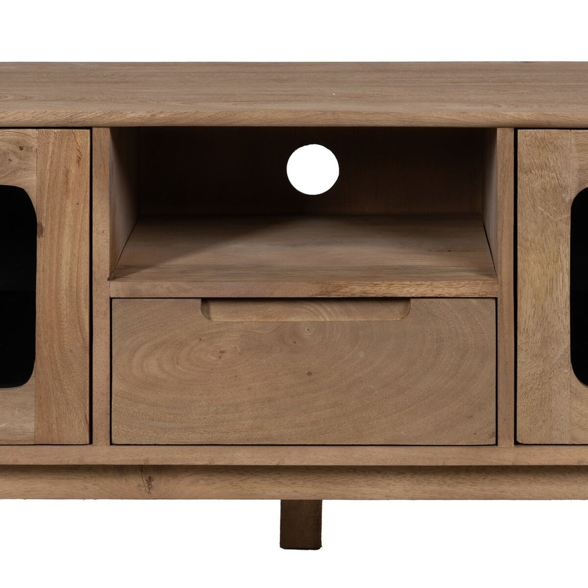 TV-möbler BURNIE Svart Naturell 180 x 40,5 x 48 cm - 5