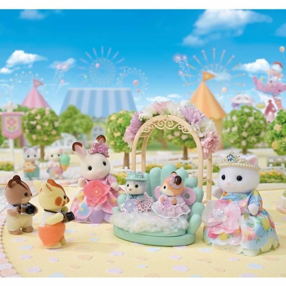 Ledad figur Sylvanian Families Princesas con vestidos de flores Prinsessa