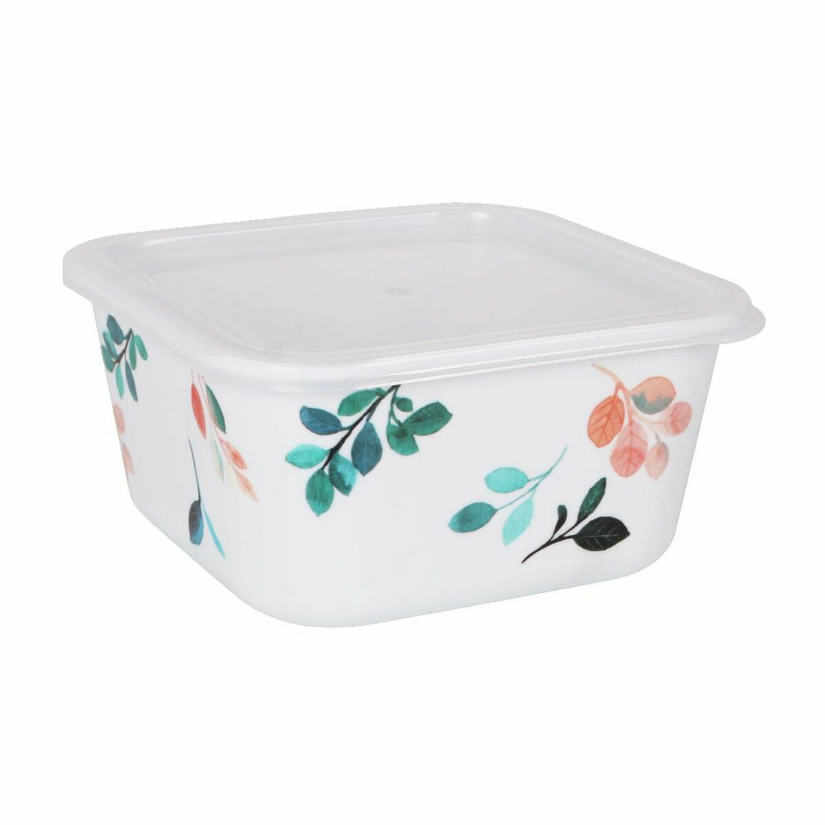 Fyrkantig matlåda med lock La Mediterránea Alba Melamin 13 x 13 x 6,5 cm (18 antal) - 2