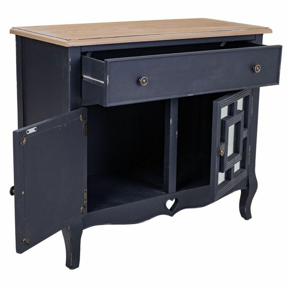 Hallmöbel med lådor Alexandra House Living Svart 36 x 72 x 83 cm - 4