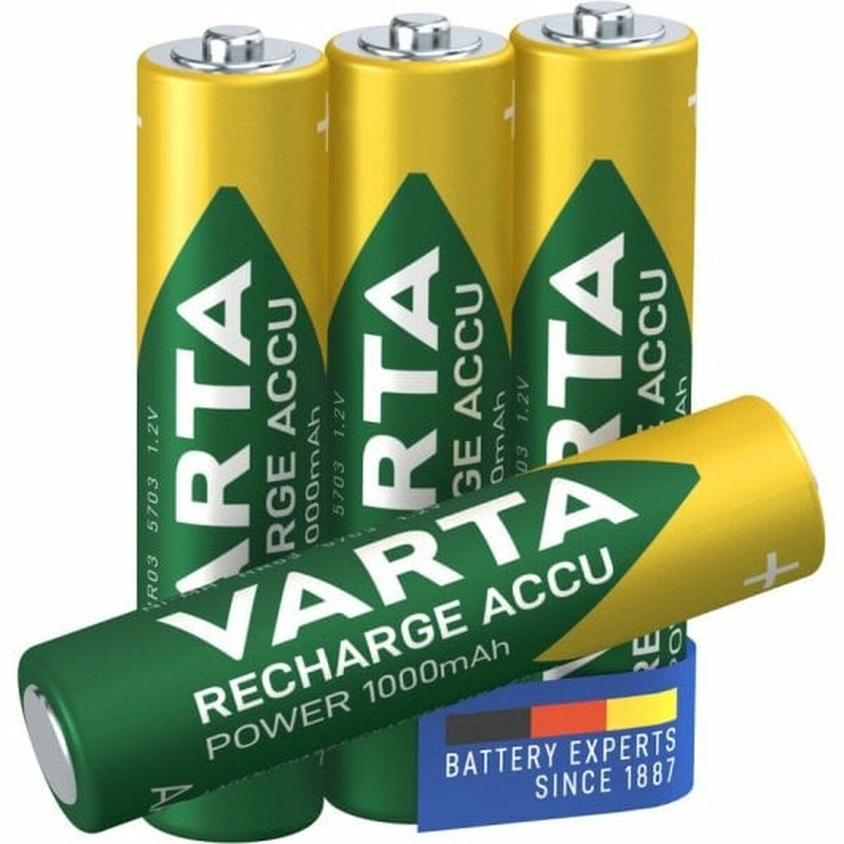 Laddningsbara Batterier Varta -5703B/4 1000 mAh 1,2 V AAA - 3