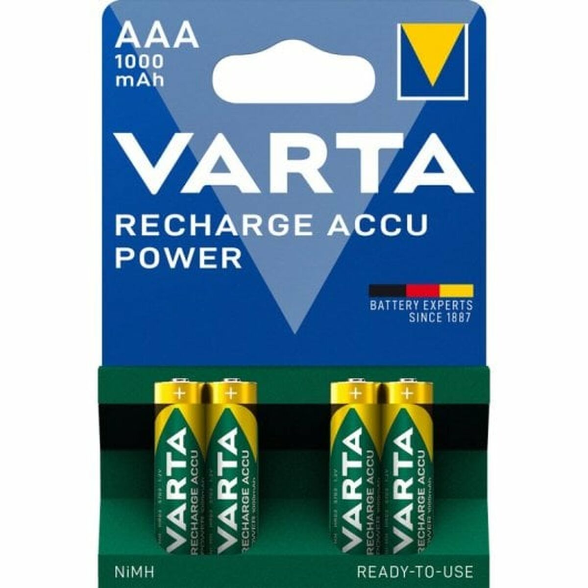 Laddningsbara Batterier Varta -5703B/4 1000 mAh 1,2 V AAA