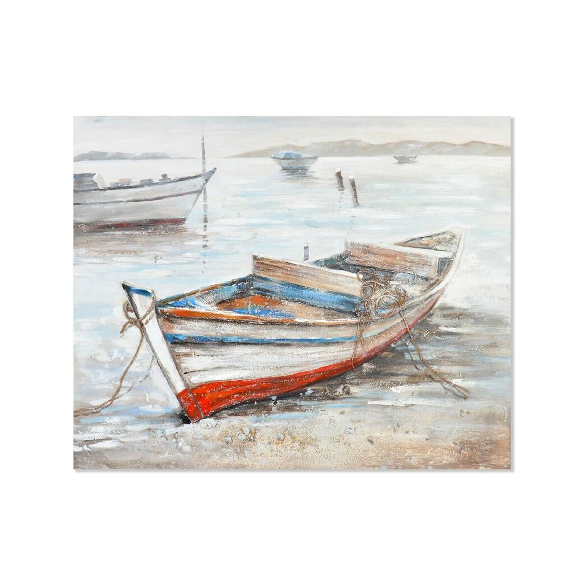 Kanvas Home ESPRIT Båt Medelhavs 150 x 4 x 120 cm 150 x 4 x 120,5 cm