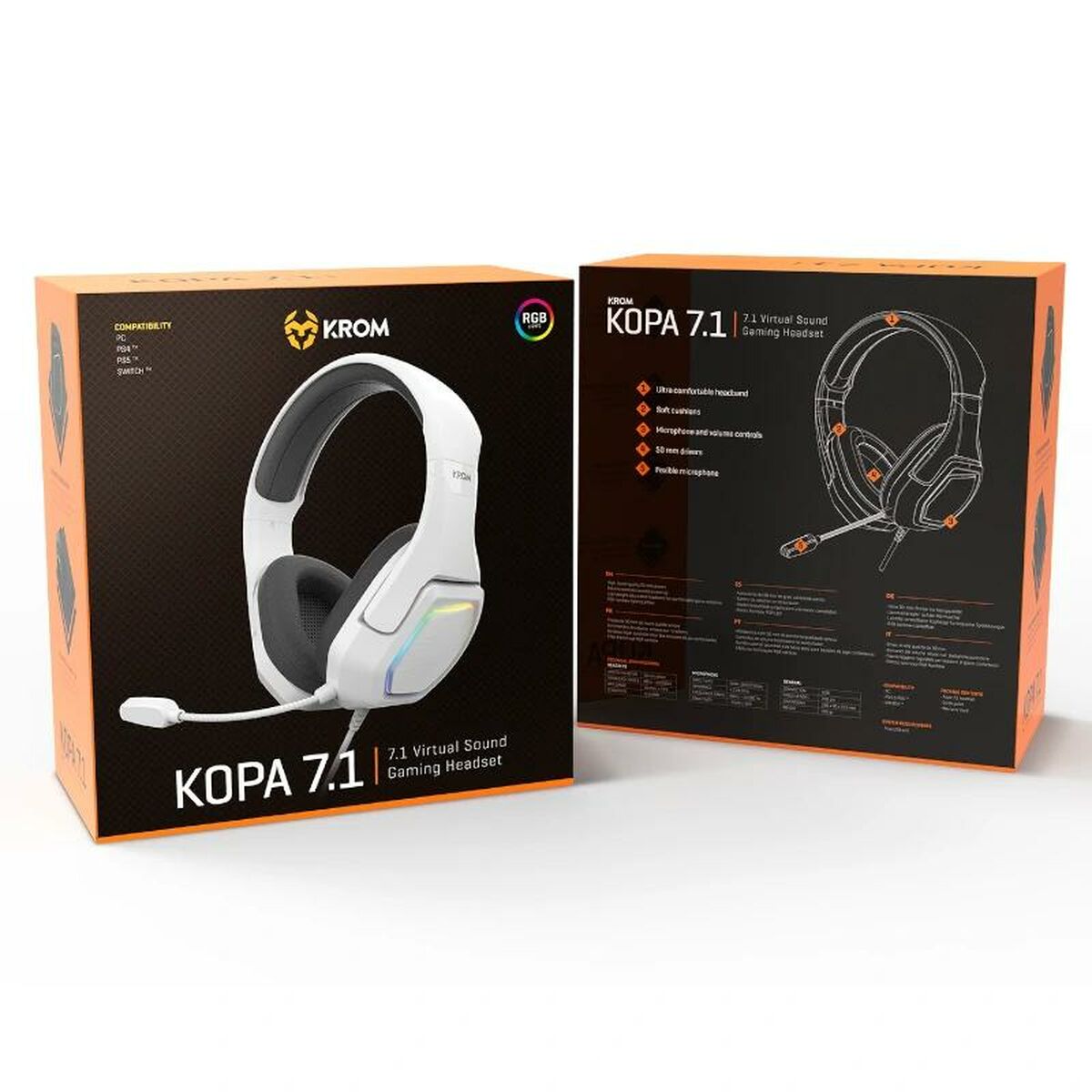 Spelhörlurar med mikrofon Krom KOPA - 4