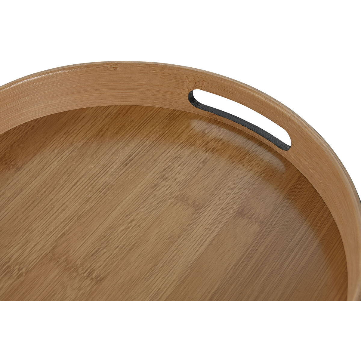 Snacksbricka Home ESPRIT Svart Naturell Modern 30 x 30 x 5 cm - 2