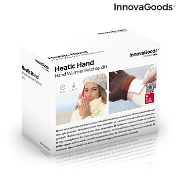 Handvärmande lappar som ger en mycket behaglig värme som kan användas när som helst Heatic Hand InnovaGoods 10 antal