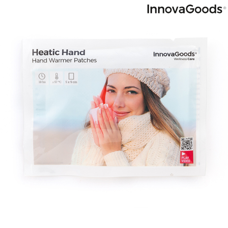 Handvärmande lappar som ger en mycket behaglig värme som kan användas när som helst Heatic Hand InnovaGoods 10 antal - 12