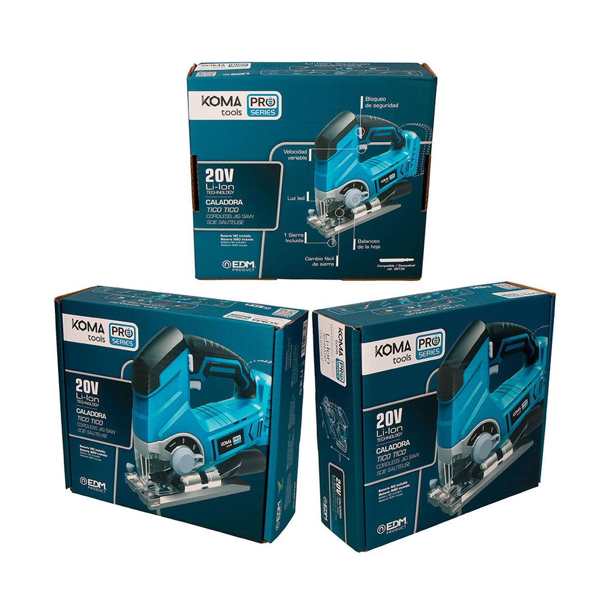 Sticksågar Koma Tools 08754 20 V 23 x 21,5 cm - 10
