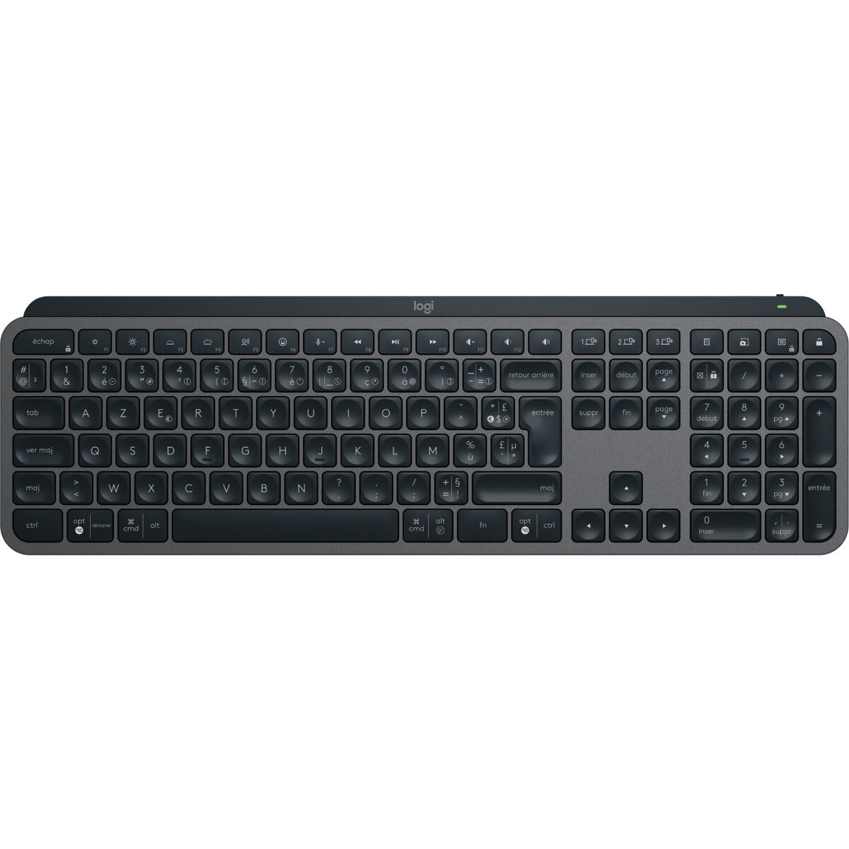 Tangentbord Logitech 920-011568 Grå Grafit Franska AZERTY