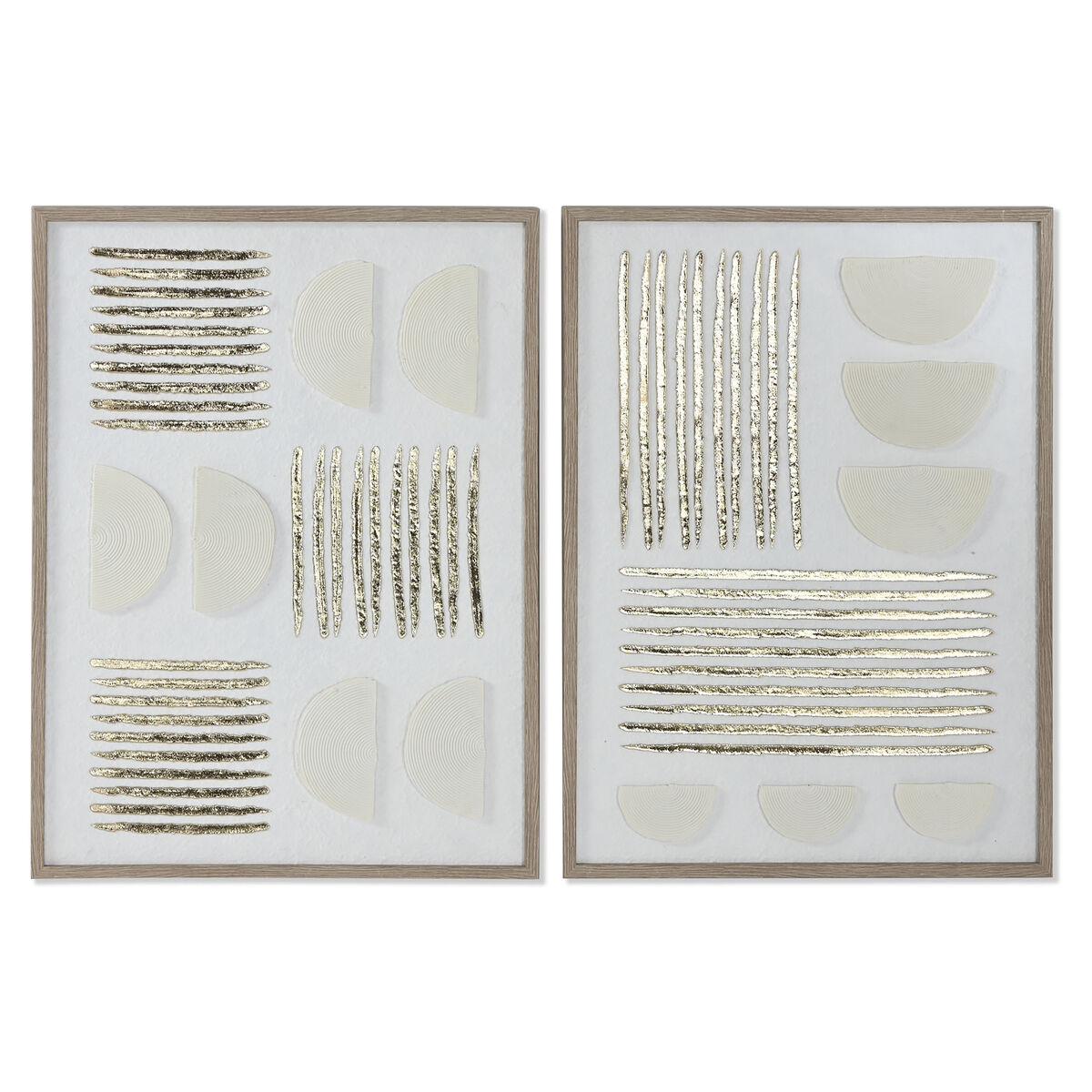 Tavla 3D Home ESPRIT Papper polystyren 45 x 2,2 x 60 cm (2 antal)