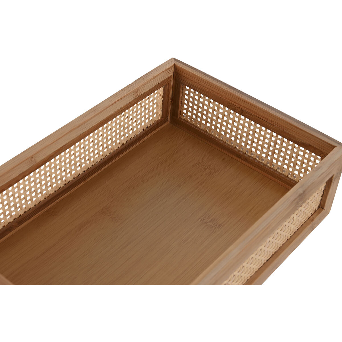 Snacksbricka Home ESPRIT Naturell 26 x 17 x 7 cm - 2