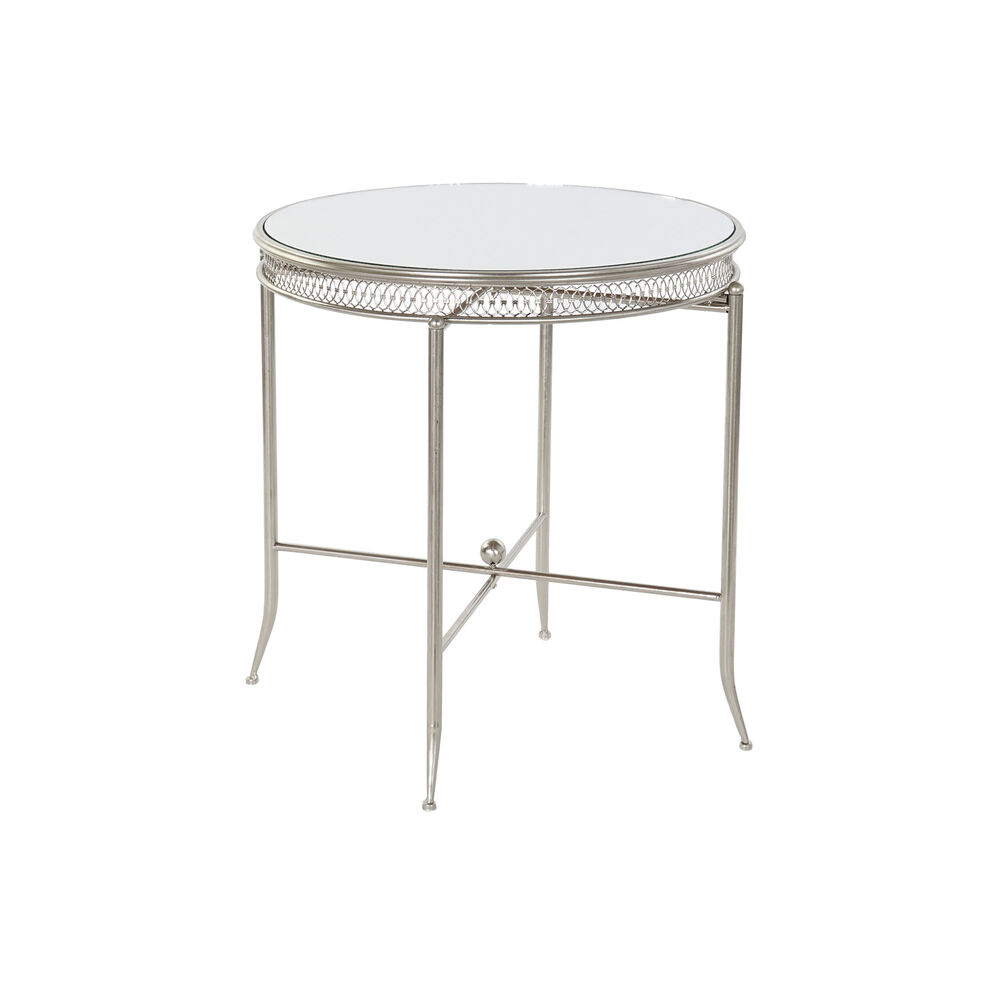 Sidobord DKD Home Decor Silvrig Metall Speglar 56 x 56 x 56 cm